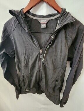 Outdoor Research Black Hooded Jacket. Size Medium